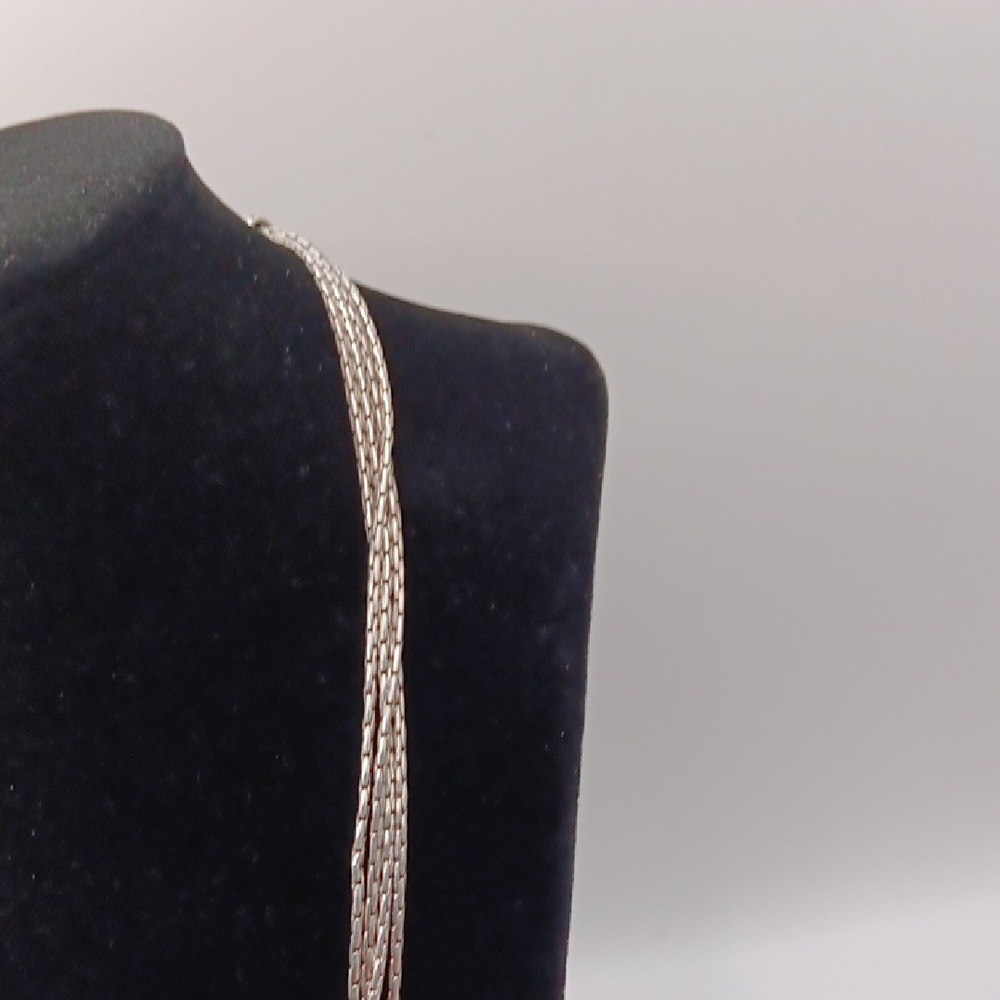 Premier Designs Silver Multi-Strand Rope Necklace - Picture 2 of 6